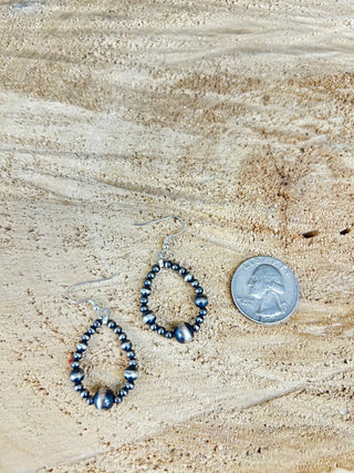 Small Navajo Pearl Teardrop Earrings - Allure Boutique WY