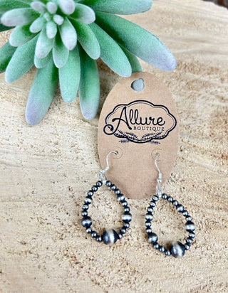 Small Navajo Pearl Teardrop Earrings - Allure Boutique WY