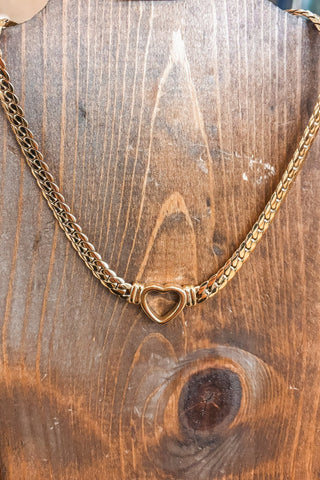 Small Open Heart Necklace - Allure Boutique WY
