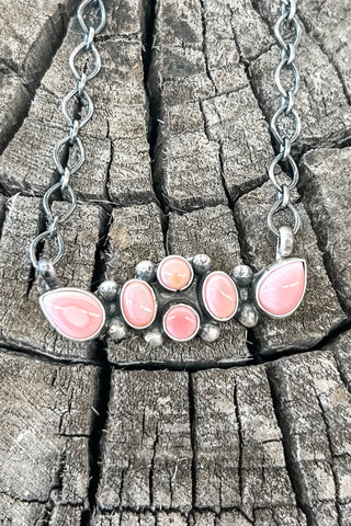Small Pink Conch Cluster Necklace - Allure Boutique WY