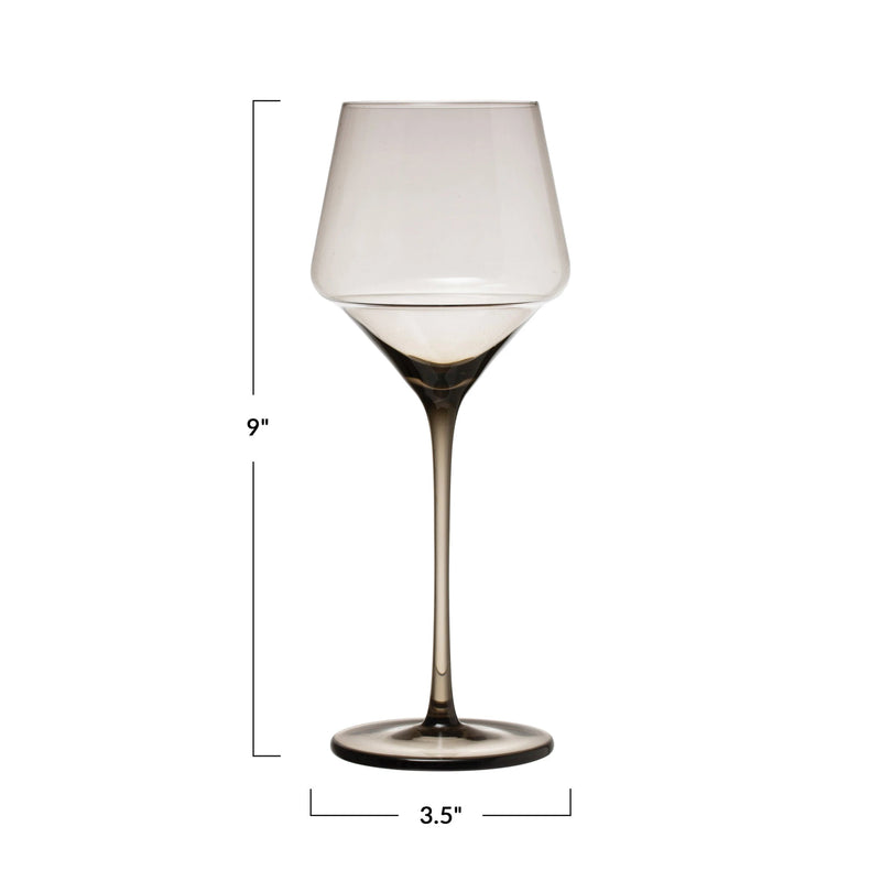 Smoke Tinted Wine Glass - Allure Boutique WY