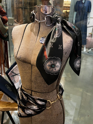 Snaffle Bit Scarf Buckle - Silver - Allure Boutique WY