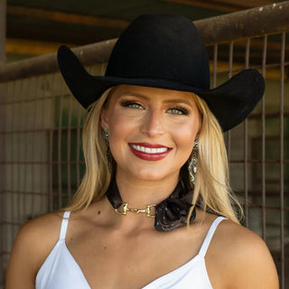 Snaffle Bit Twilly Accessory - Silver - Allure Boutique WY