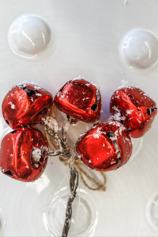 Snowy Red Mini Jingle Bell Pick - 5" - Allure Boutique WY