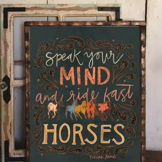 Speak Your Mind + Ride Fast Art Print - 8x10 - Allure Boutique WY