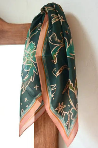 Spurs + Floral Silk Wild Rag - Allure Boutique WY