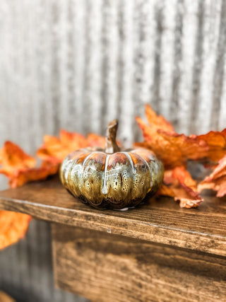 Stoneware Pumpkin with Reactive Glaze - Allure Boutique WY