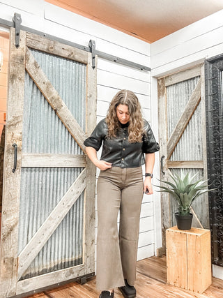 Straight Leg Wide Leg Pants - Allure Boutique WY