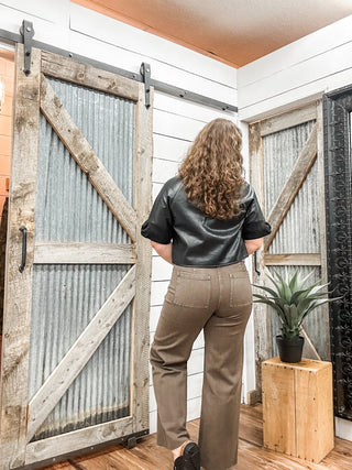 Straight Leg Wide Leg Pants - Allure Boutique WY