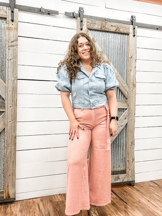 Stride Wide Leg with Self Belt - Allure Boutique WY