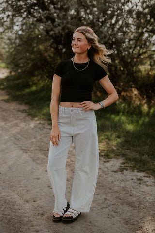 Striped Barrel Jean - Allure Boutique WY