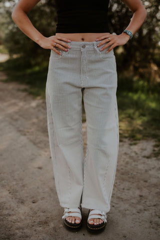 Striped Barrel Jean - Allure Boutique WY