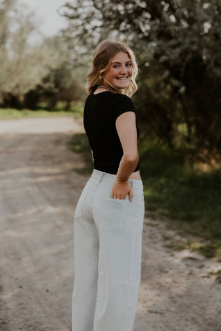Striped Barrel Jean - Allure Boutique WY