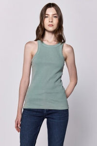 Tamia Racerback Tank Iceberg Green - Allure Boutique WY