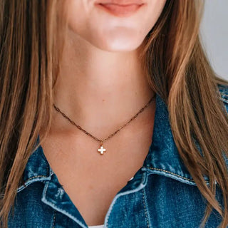 Thankful Dainty Cross Necklace - Allure Boutique WY