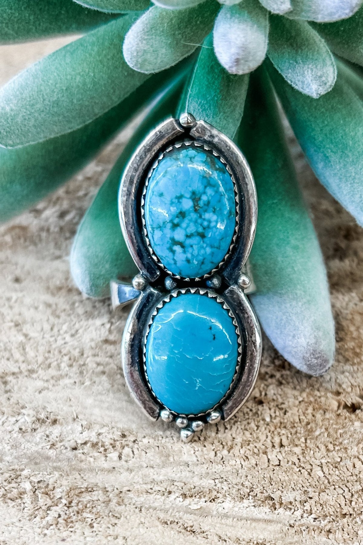 Tibetan Turquoise Adjustable Ring - Allure Boutique WY