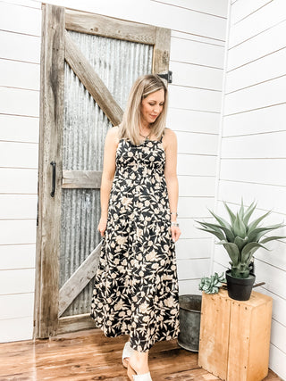 Tiered Picot Dress Bandana Print - Allure Boutique WY