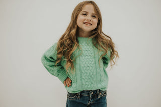 Toddler Chunky Knit Pullover Sweater - Allure Boutique WY