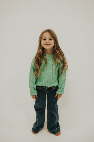 Toddler Chunky Knit Pullover Sweater - Allure Boutique WY