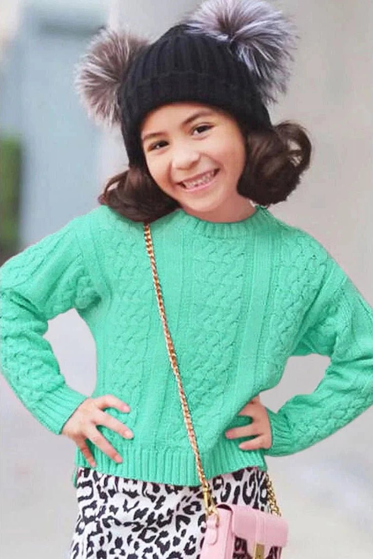 Toddler Chunky Knit Pullover Sweater - Allure Boutique WY