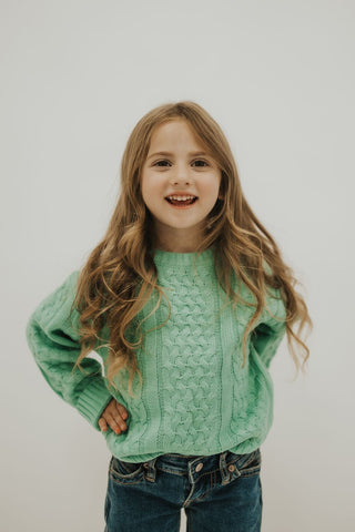 Toddler Chunky Knit Pullover Sweater - Allure Boutique WY