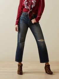 Tomboy Ultra High Rise Straight Jean - Bora Bora - Allure Boutique WY