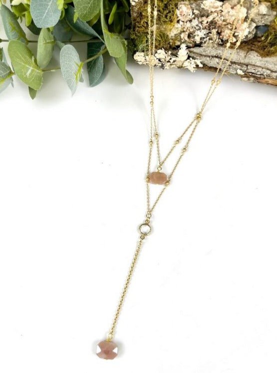 Tranquil Necklace - Peach - Allure Boutique WY