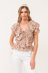 Tristen Ruffle Top - Allure Boutique WY