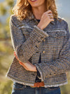 Trucker Jacket with Fray Seaming - Allure Boutique WY