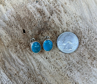 Turquoise Large Stud Post Earring - Allure Boutique WY
