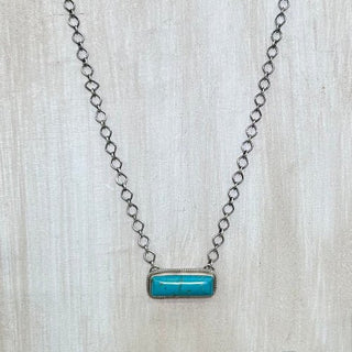 Turquoise Mini Bar Necklace - Allure Boutique WY