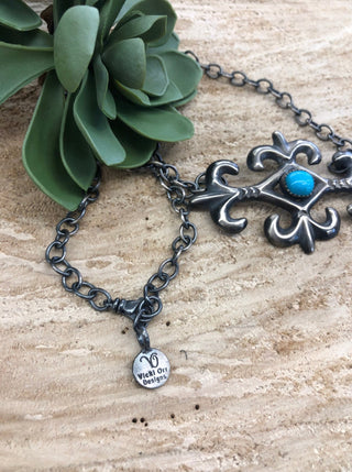 Turquoise Sand Cast Necklace - Allure Boutique WY