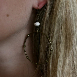 Unconditional Love Earrings - Brass - Allure Boutique WY