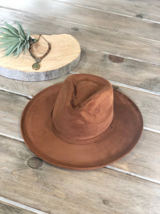 Vegan Pencil Curl Stiff Brim Fedora Hat - Allure Boutique WY