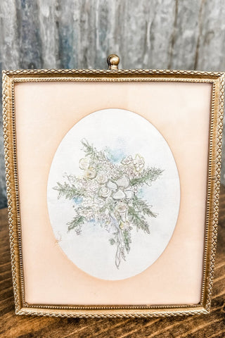 Vintage Photo Frame - Bridal Bouquet - Allure Boutique WY