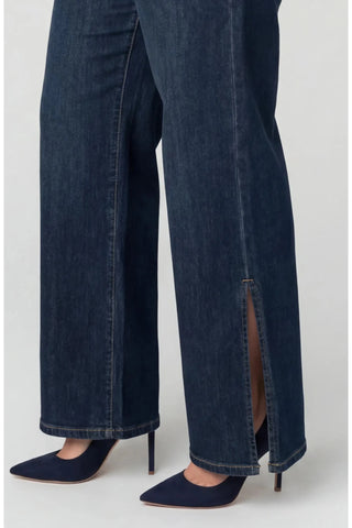 Weekender Wide Leg Jean + Side Slit - Allure Boutique WY