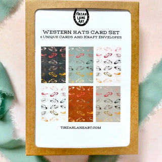 Western Cowgirl Hat Notecard Set - Allure Boutique WY