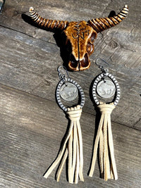 Western Leather Fringe Earrings - Allure Boutique WY