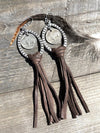 Western Leather Fringe Earrings - Allure Boutique WY