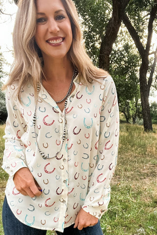 Western Luck Homestyle Shirt - Allure Boutique WY