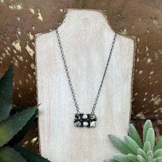 White Buffalo 6 Stone Cluster Necklace - Allure Boutique WY