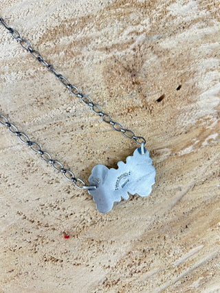 White Buffalo + Black Onyx Bow Necklace - Allure Boutique WY