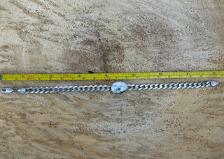 White Buffalo Oval Link Chain Bracelet - Allure Boutique WY