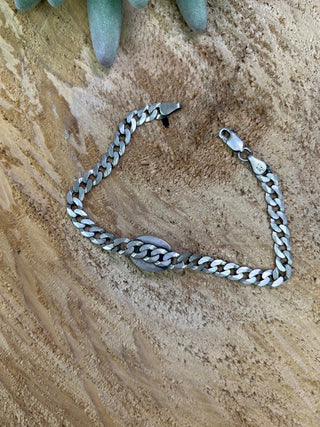 White Buffalo Oval Link Chain Bracelet - Allure Boutique WY