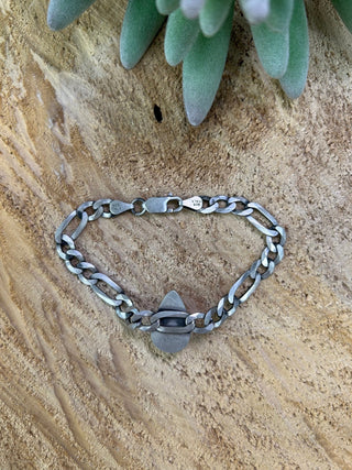 White Buffalo Teardrop Link Chain Bracelet - Allure Boutique WY