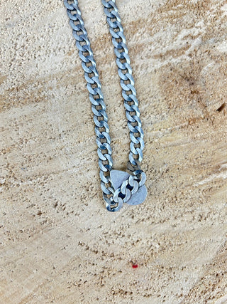 White Buffalo Teardrop Link Chain Necklace - Allure Boutique WY