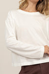 Wide Long Sleeve Tee Shirt - Allure Boutique WY