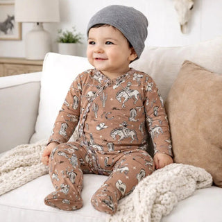 Wild Wrangler Brown Bamboo Romper - Allure Boutique WY