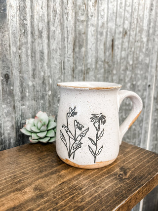Wildflower Stoneware Mug - Allure Boutique WY