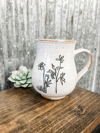 Wildflower Stoneware Mug - Allure Boutique WY